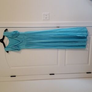 Medium Blue Maternity Photo Dress